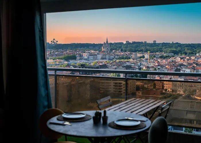 Studio avec vue panoramique et parking gratuit Bruxelles
