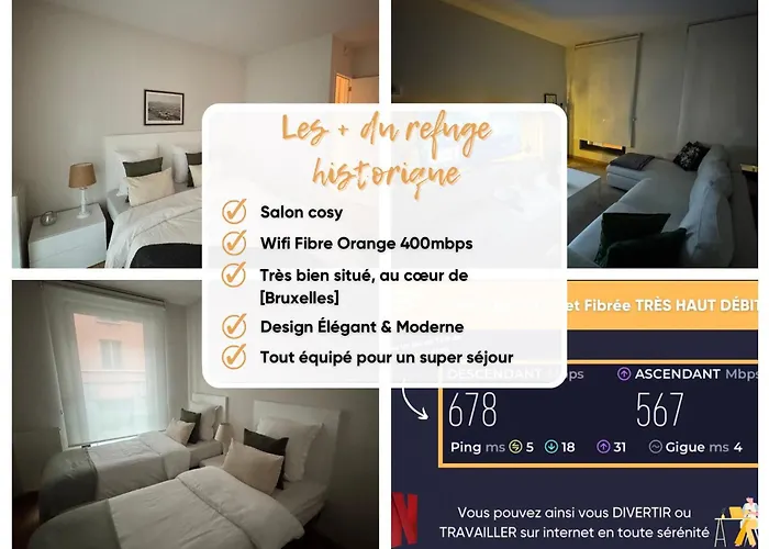 Le Refuge Historique WIFI - Parking - Confort Bruxelles